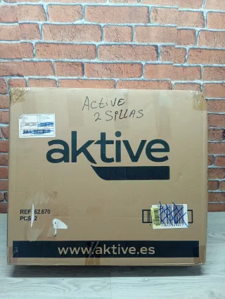 Aktive Pack 2 Sillas Playa Plegables