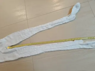 Medias caladas niña fallera blancas