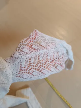 Medias caladas niña fallera blancas