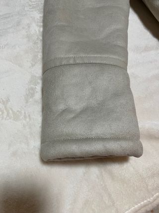 Chaqueta biker Zara borreguito beige