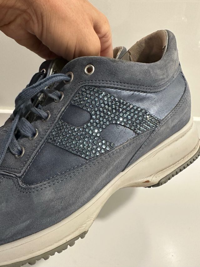 Zapatos Hogan Mujer Talla 37/38 Azul/Gris