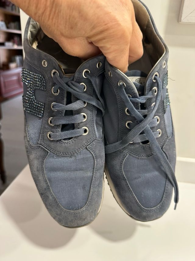 Zapatos Hogan Mujer Talla 37/38 Azul/Gris