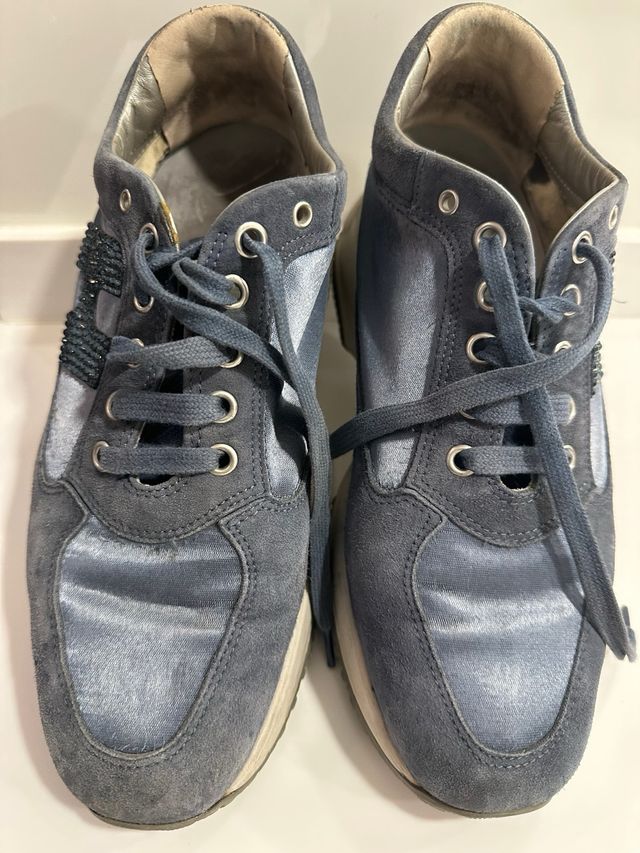 Zapatos Hogan Mujer Talla 37/38 Azul/Gris