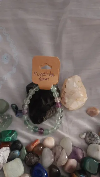 Pulsera Fluorita 8mm Piedra Natural