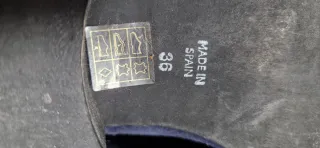 Botines piel mujer azul