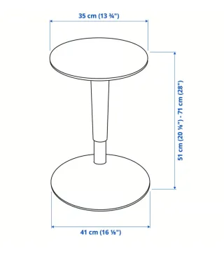 Taburete Ikea regulable Nilserik