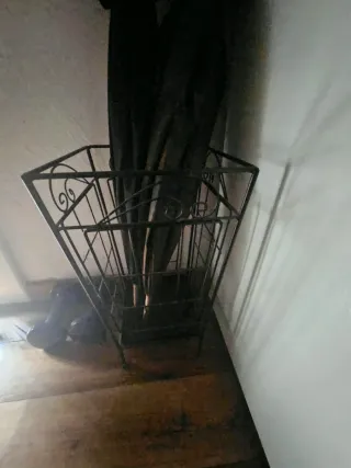 Paragüero metálico negro