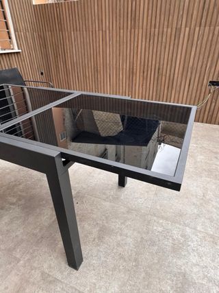 Mesa de jardín extensible