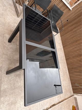 Mesa de jardín extensible