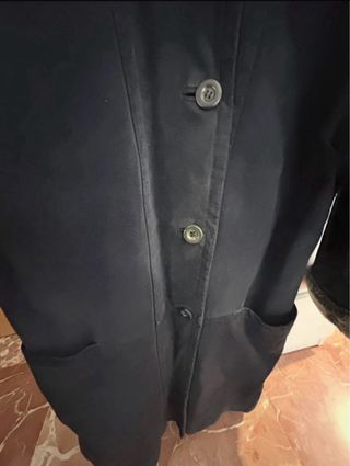 Abrigo vintage ante 70s boho con pelo sintético