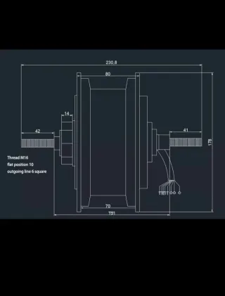 Motor Eléctrico 72v 5000W 100km/h.