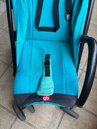 Cochecito de bebé azul