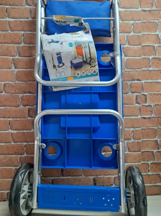 AKTIVE Carro de Playa Plegable Convertible en Mesa