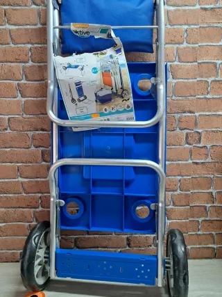 AKTIVE Carro de Playa Plegable Convertible en Mesa