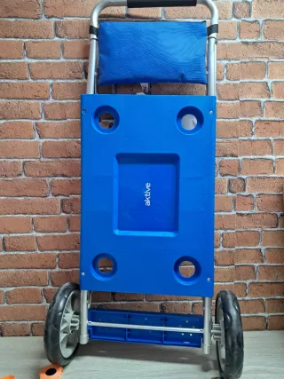 AKTIVE Carro de Playa Plegable Convertible en Mesa