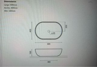 Lavabo ovalado Bathco porcelana blanca