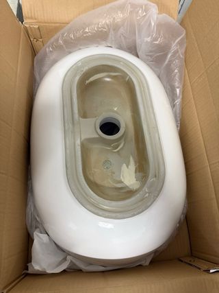 Lavabo ovalado Bathco porcelana blanca