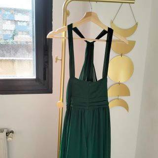 Vestido Largo Fiesta Verde Esmeralda Talla M Nuevo