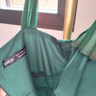 Vestido Largo Fiesta Verde Esmeralda Talla M Nuevo