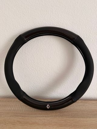 Funda Volante Carbono y Piel Renault