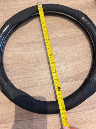 Funda Volante Carbono y Piel Renault