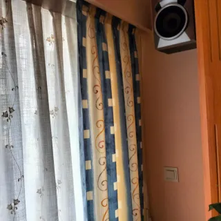 Juego de 4 cortinas con rieles