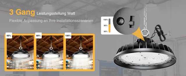Foco LED Industrial Colgante 150W 25500LM NUEVA