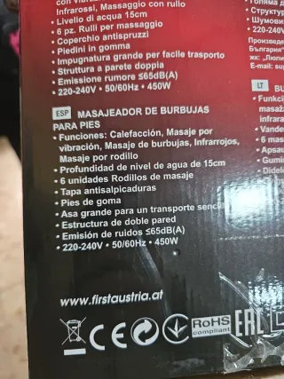 Masajeador de pies nuevo
