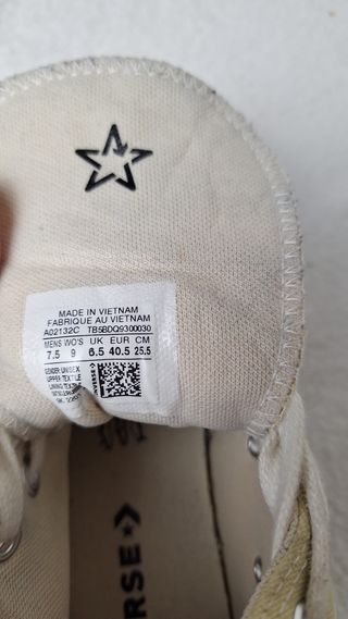 Zapatillas Converse Mujer Talla 40.5 Nuevas