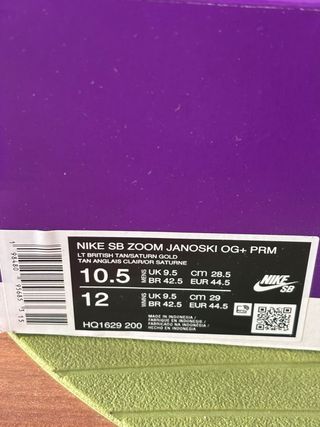Nike SB Zoom Janoski OG+ PRM Talla 44.5