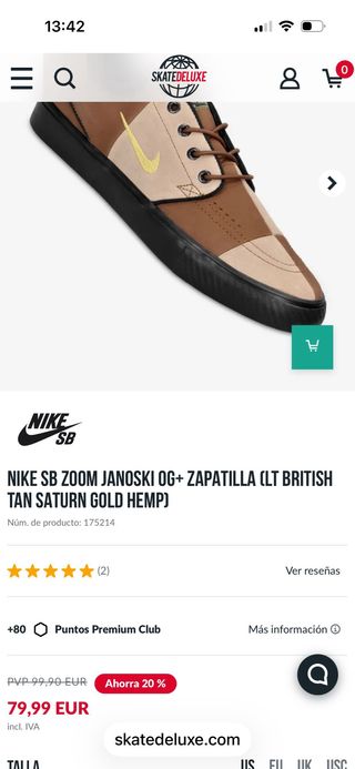 Nike SB Zoom Janoski OG+ PRM Talla 44.5