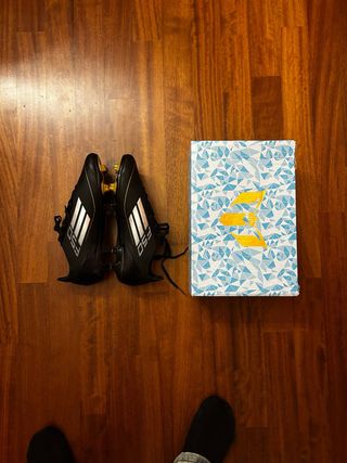 Scarpe calcio Adidas F50 nere oro taglia 43