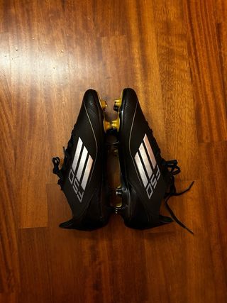 Scarpe calcio Adidas F50 nere oro taglia 43