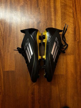 Scarpe calcio Adidas F50 nere oro taglia 43