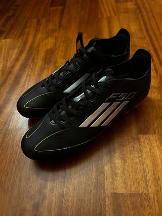 Scarpe calcio Adidas F50 nere oro taglia 43