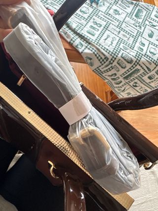 Bolso Paula Rossi Marrón Charol y Ante