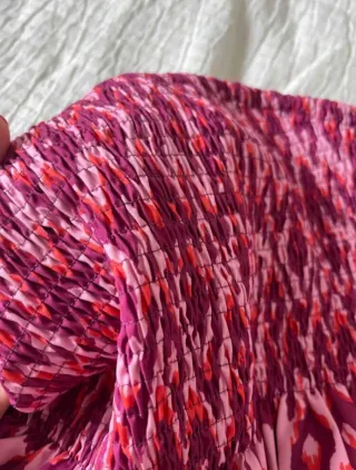 Top sin tirantes estampado