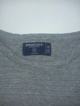 Jersey hombre talla S Springfield gris