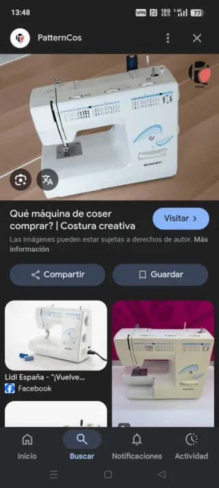 URGE VENDER Máquina de coser Lidl