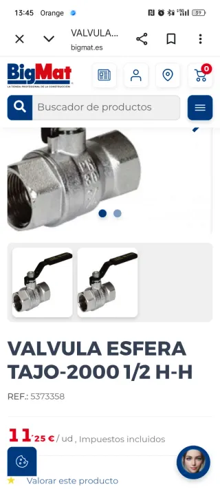 Válvulas Tajo 2000 Esféricas agua