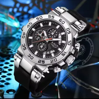 Reloj LIGE Hombre Cronógrafo Plata Negro