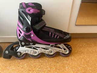 Patines niña Talla 34-36 Negro/Lila Corte Inglés