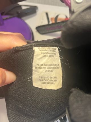 Patines niña Talla 34-36 Negro/Lila Corte Inglés