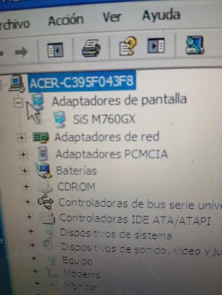 Portátil Acer AMD Windows XP