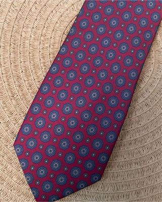 Corbata con estampado floral