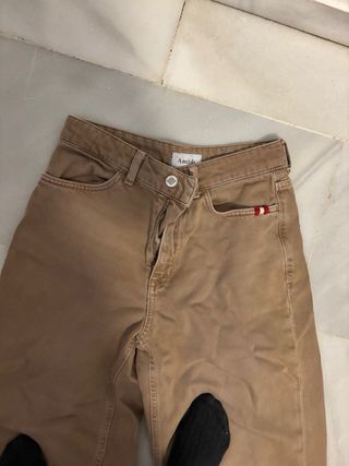 Pantalones anchos Amish marrones