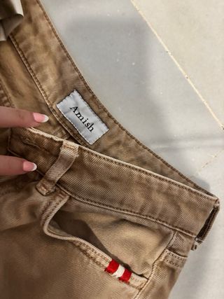 Pantalones anchos Amish marrones