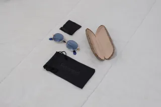 Gafas de sol Polaroid azules + funda original