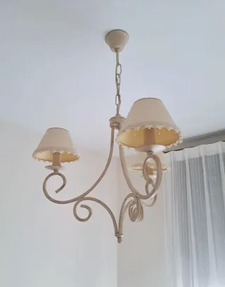 LÁMPARA DE TECHO CLÁSICA 3 BRAZOS