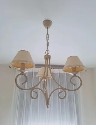 LÁMPARA DE TECHO CLÁSICA 3 BRAZOS